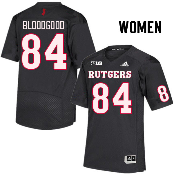 Women #84 Gunnison Bloodgood Rutgers Scarlet Knights College Football Jerseys Stitched Sale-Black